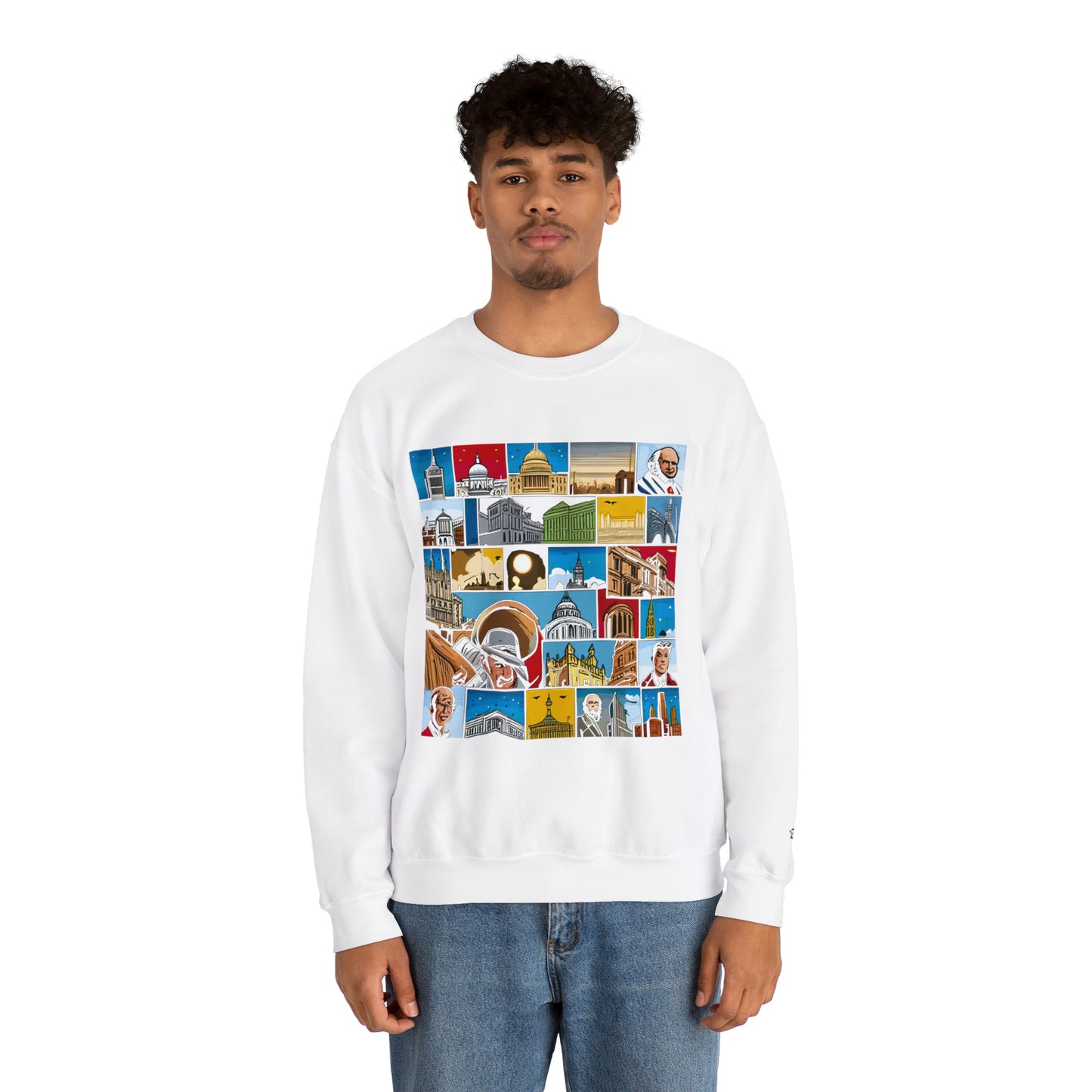 TWO Unisex Heavy Blend™ Crewneck Sweatshirt