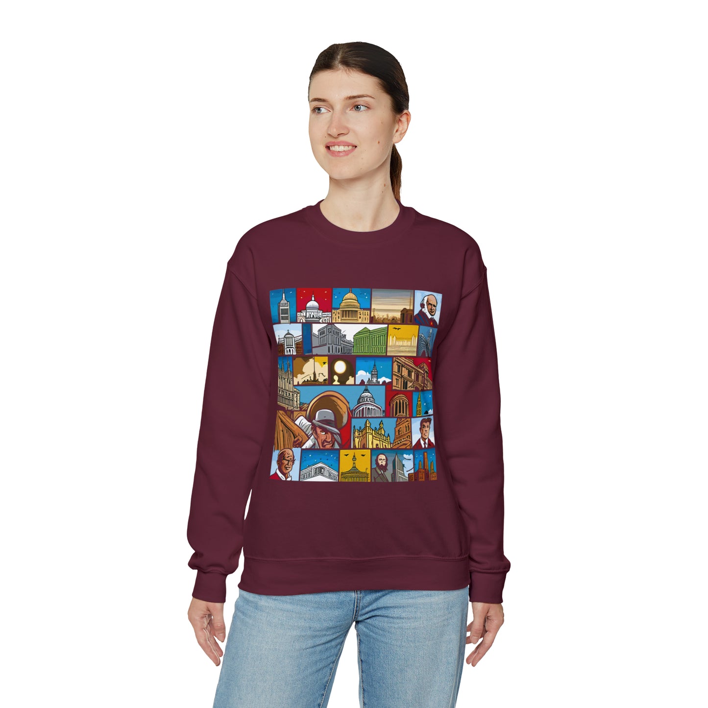 TWO Unisex Heavy Blend™ Crewneck Sweatshirt