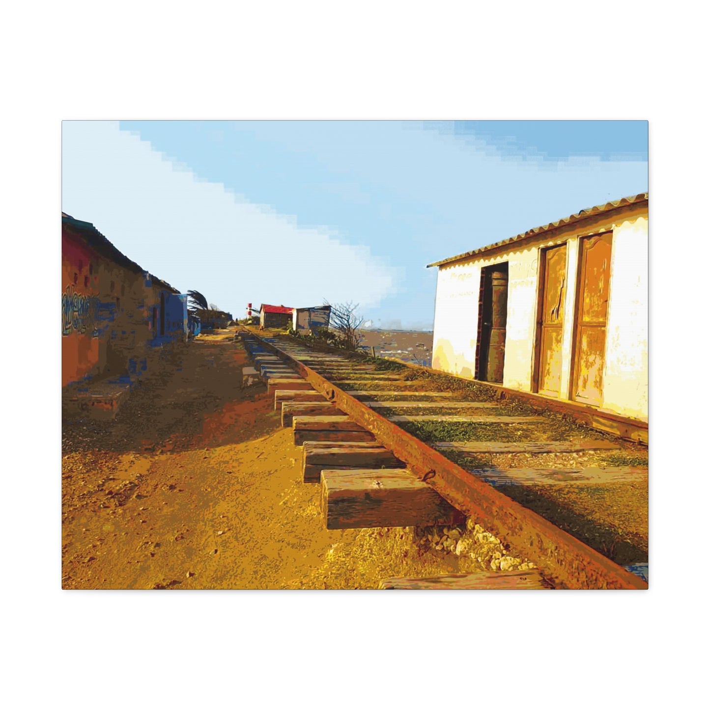 Train tracks-2 Canvas Gallery Wraps