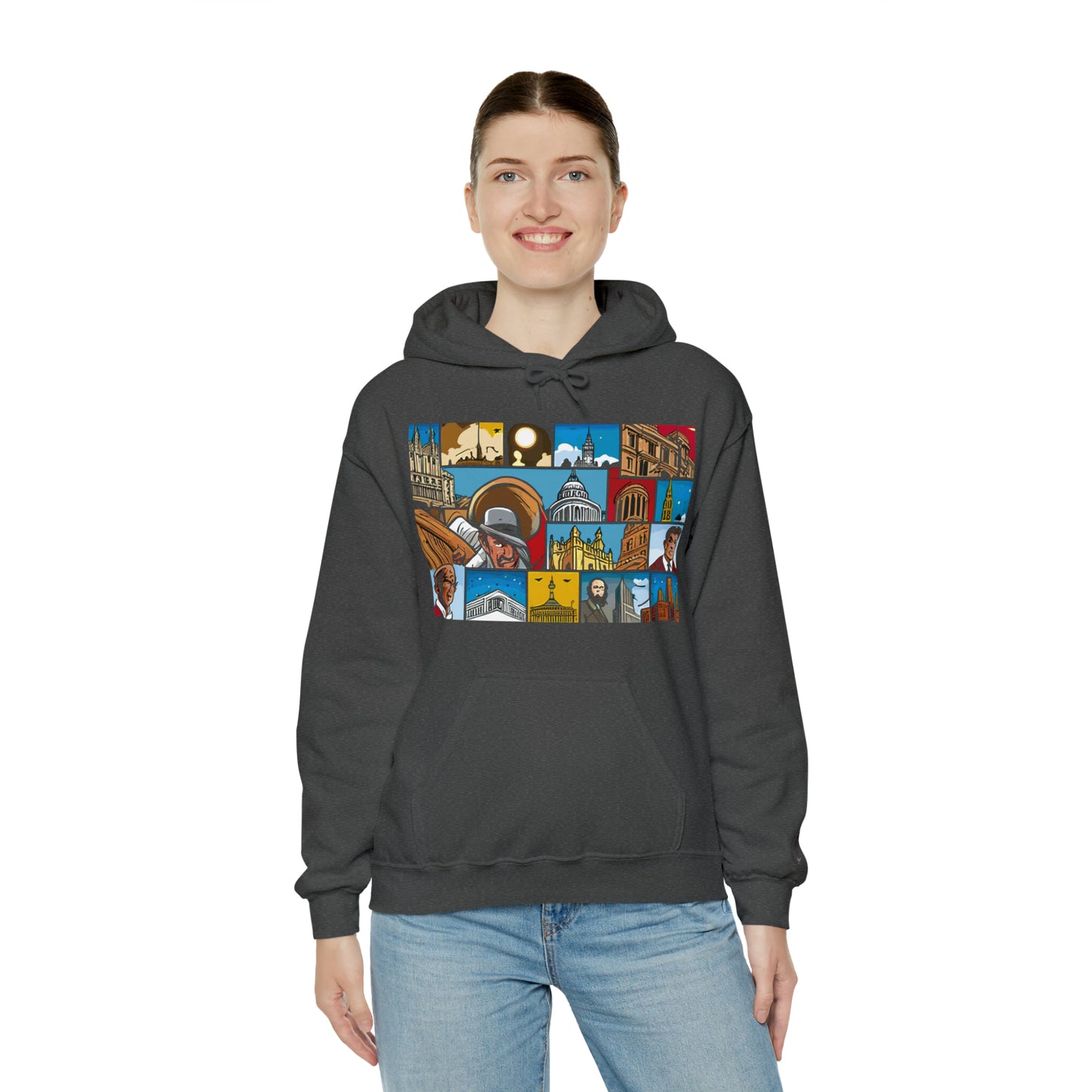 TWO Unisex Heavy Blend™ Hooded Sweatshirt