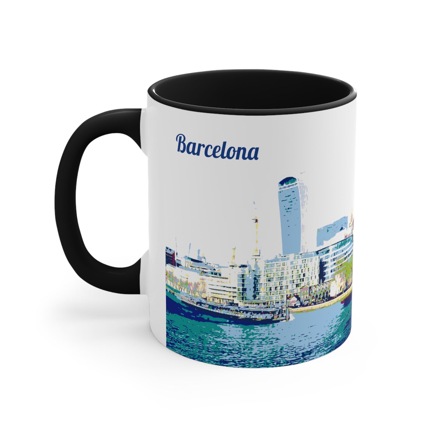 BarcelonaC-3 Accent Coffee Mug, 11oz