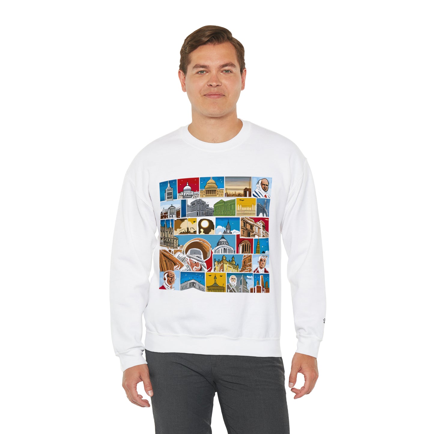 TWO Unisex Heavy Blend™ Crewneck Sweatshirt