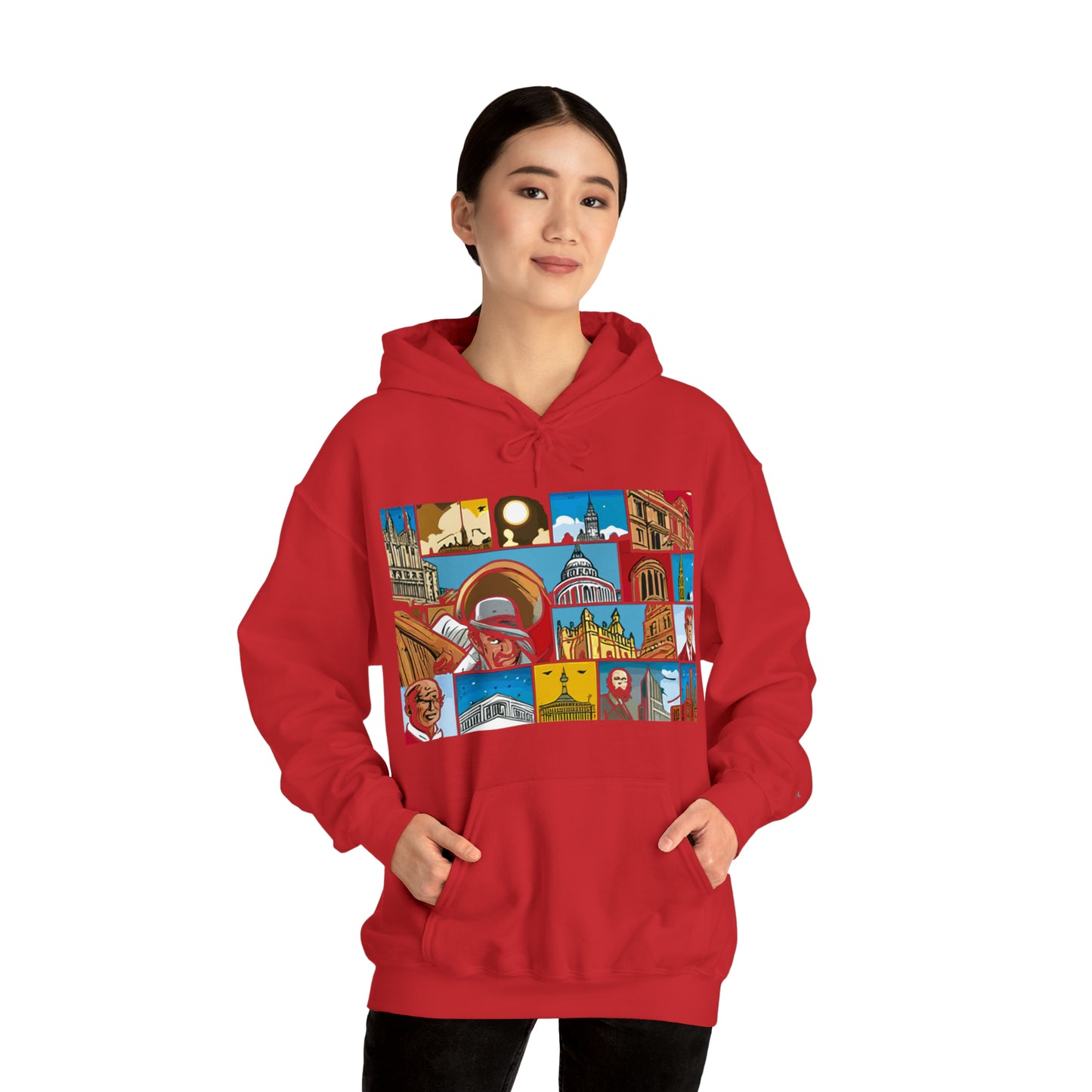 TWO Unisex Heavy Blend™ Hooded Sweatshirt