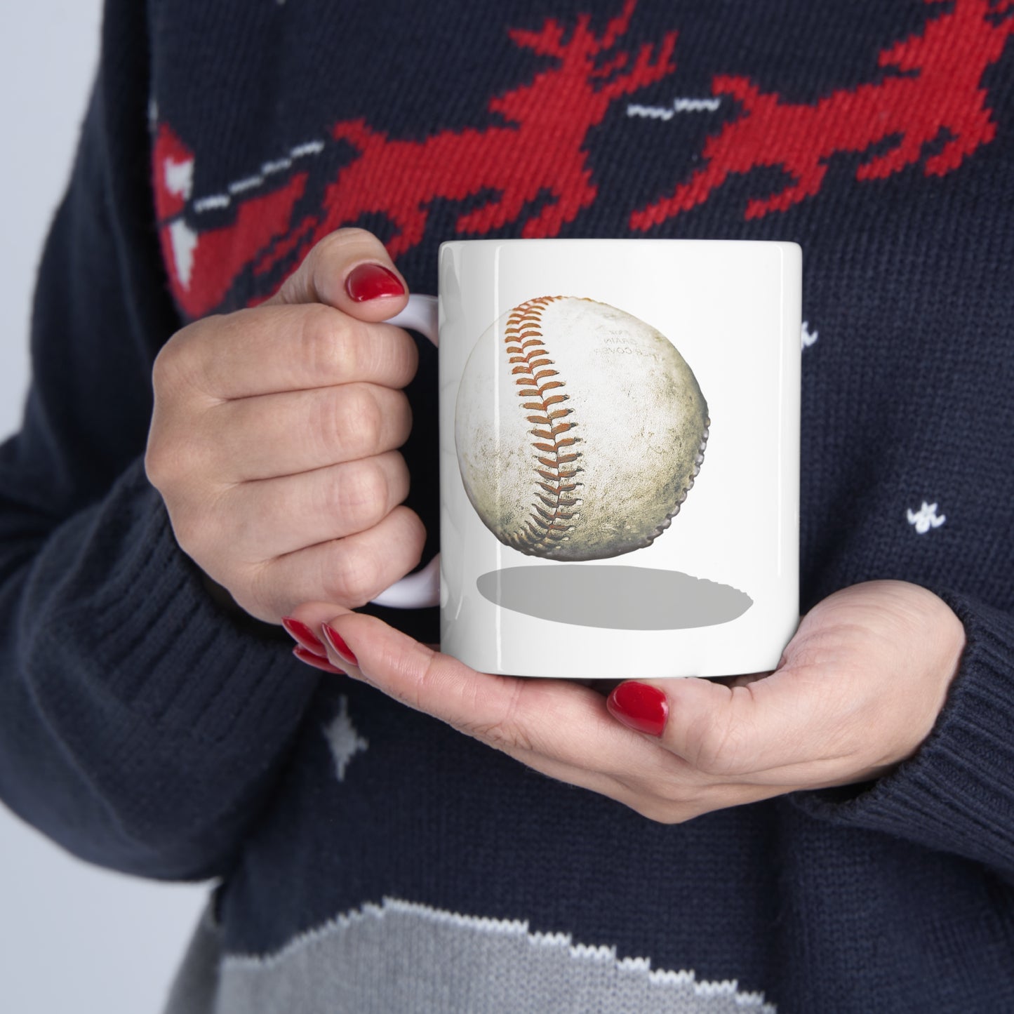 BaseBall-2 Ceramic Mug 11oz