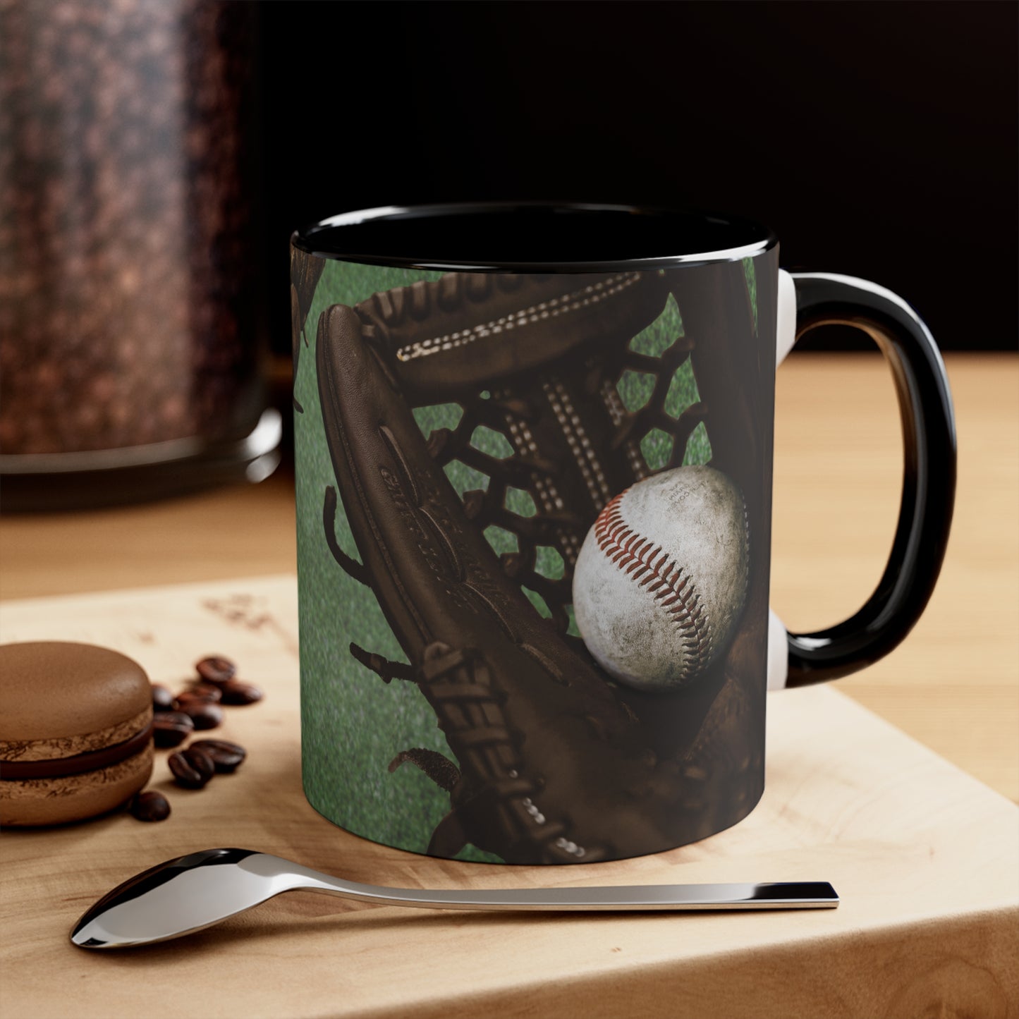 BaseBall Accent Coffee Mug, 11oz