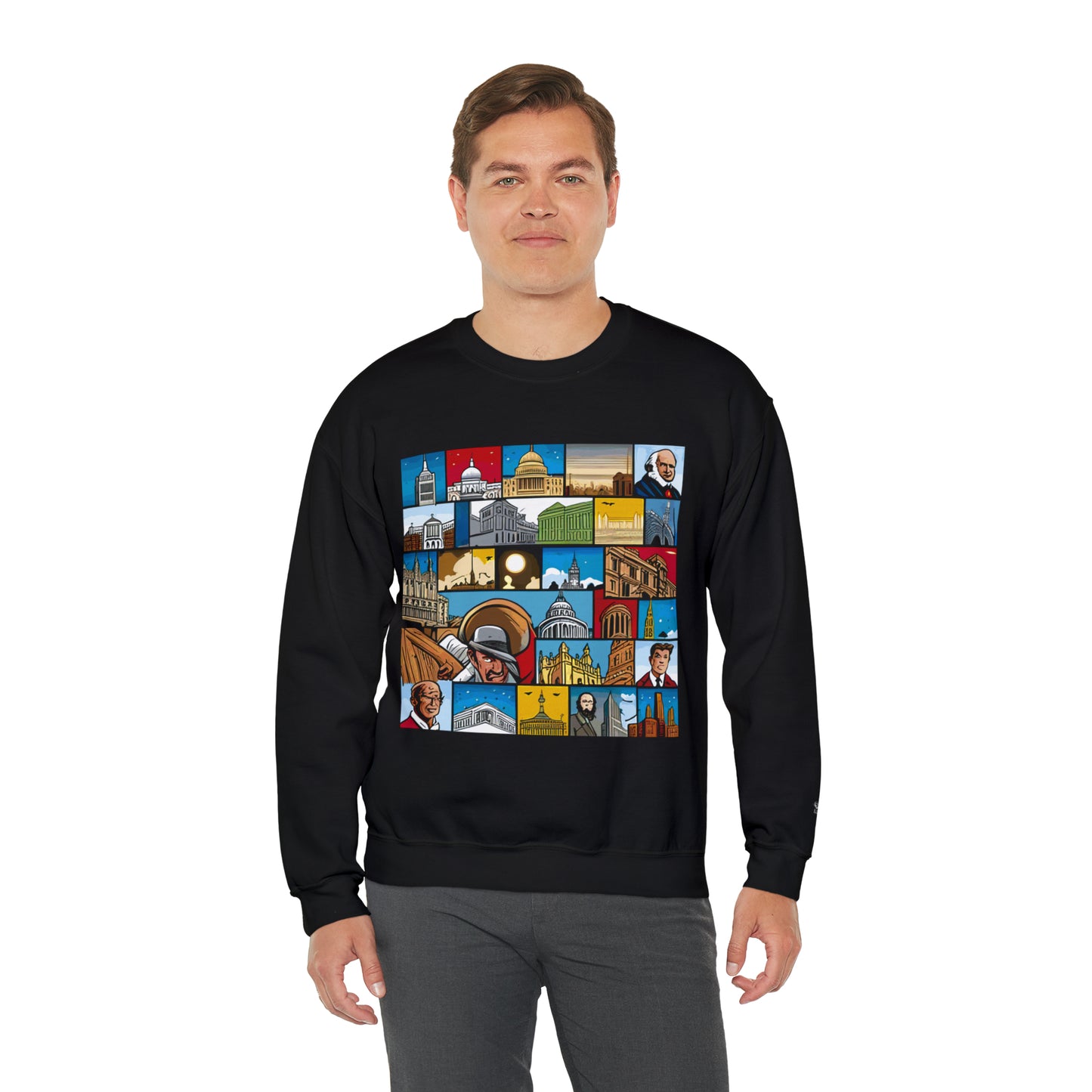 TWO Unisex Heavy Blend™ Crewneck Sweatshirt