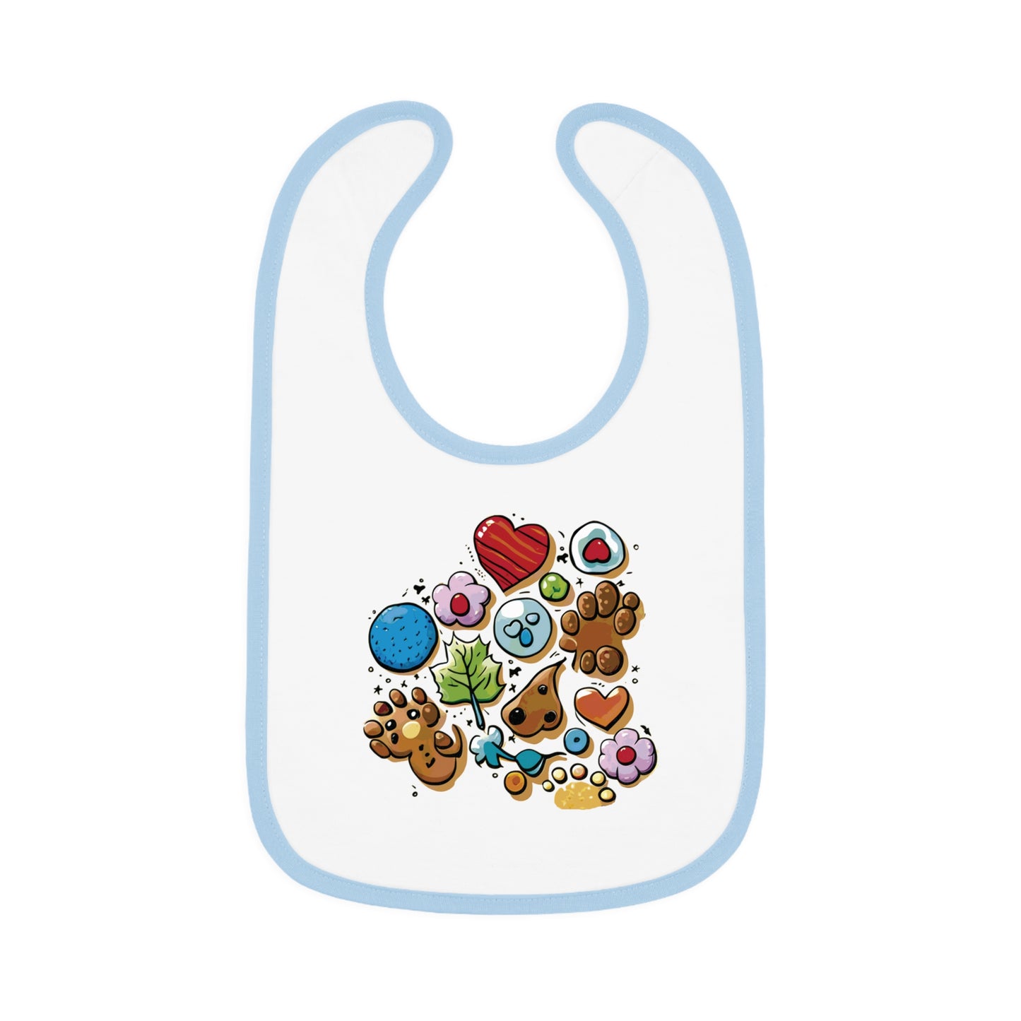 BB-19.1 Baby Contrast Trim Jersey Bib