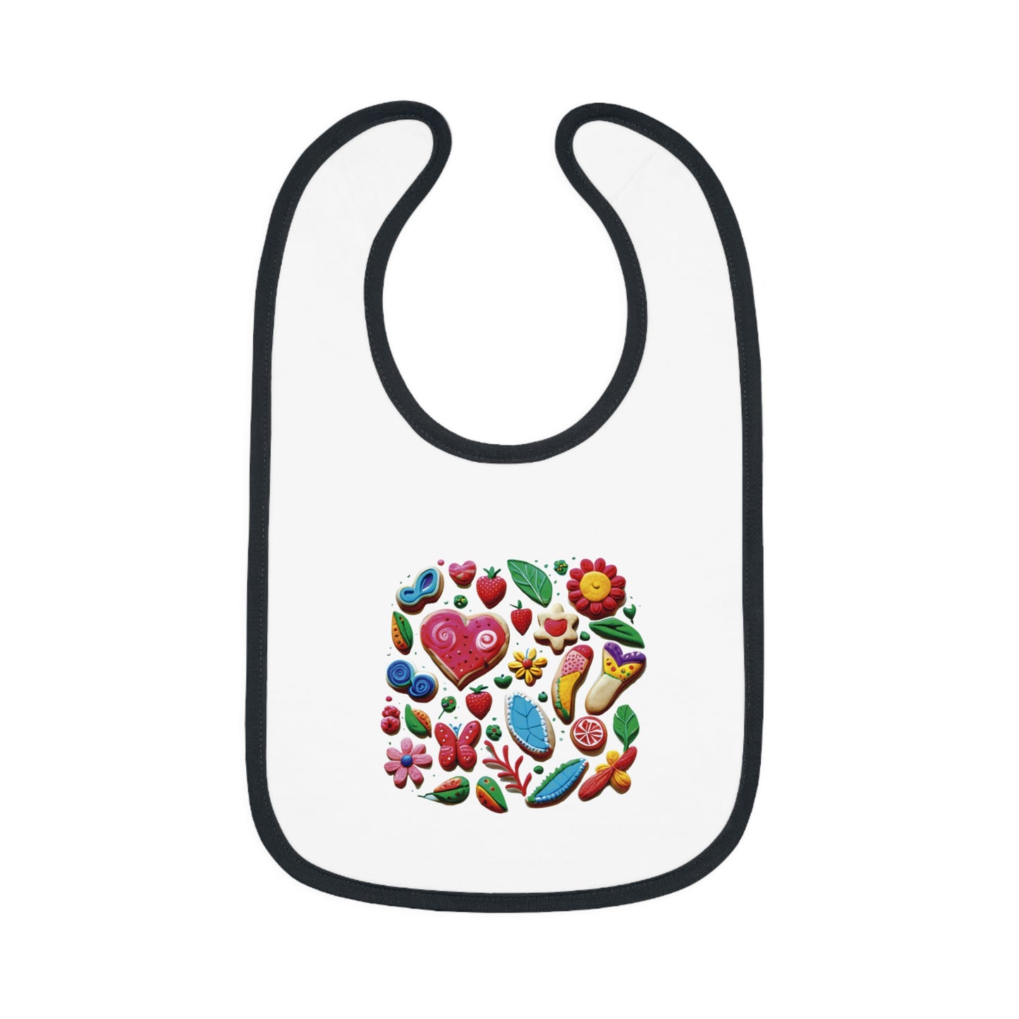 Bib-4 Baby Contrast Trim Jersey Bib