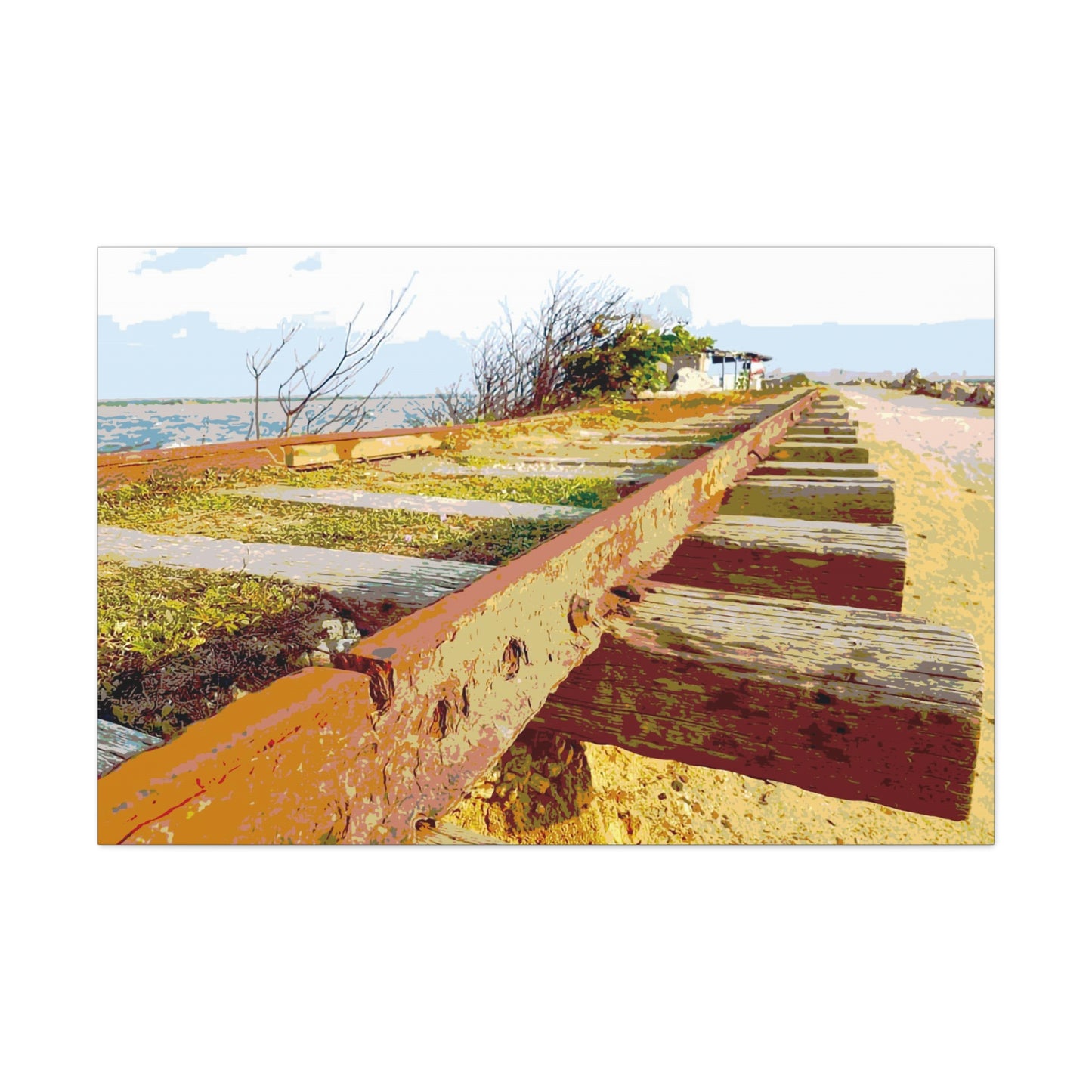 Train tracks Canvas Gallery Wraps