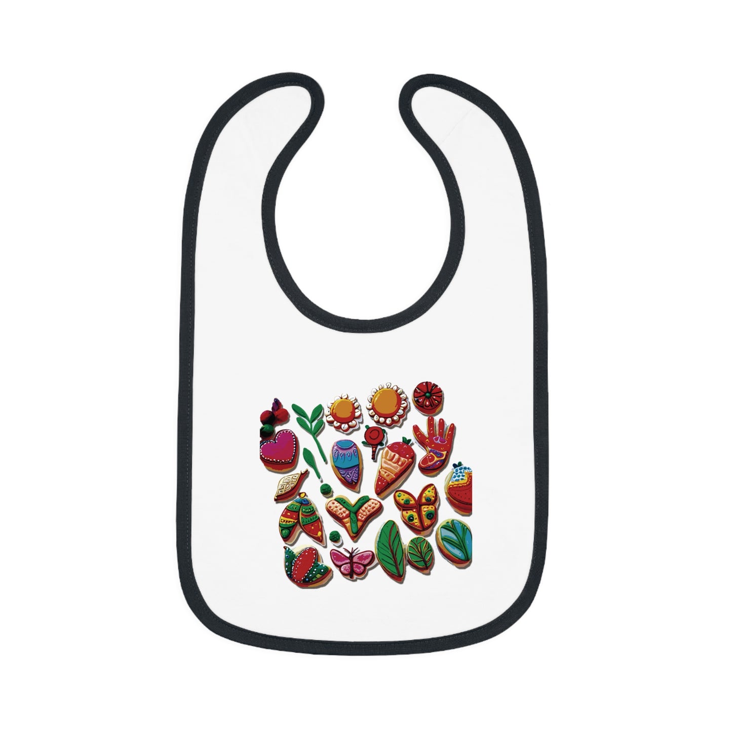 BB-21.1 Baby Contrast Trim Jersey Bib