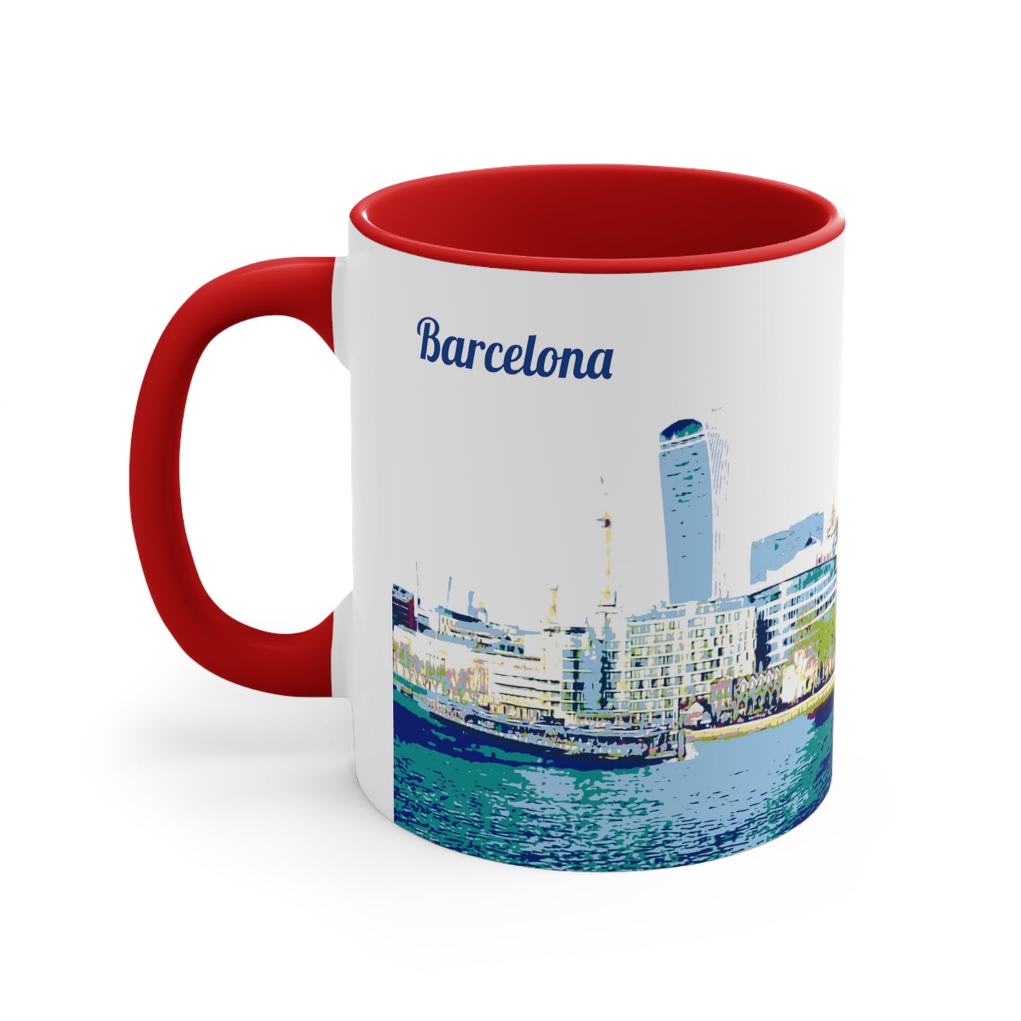 BarcelonaC-3 Accent Coffee Mug, 11oz