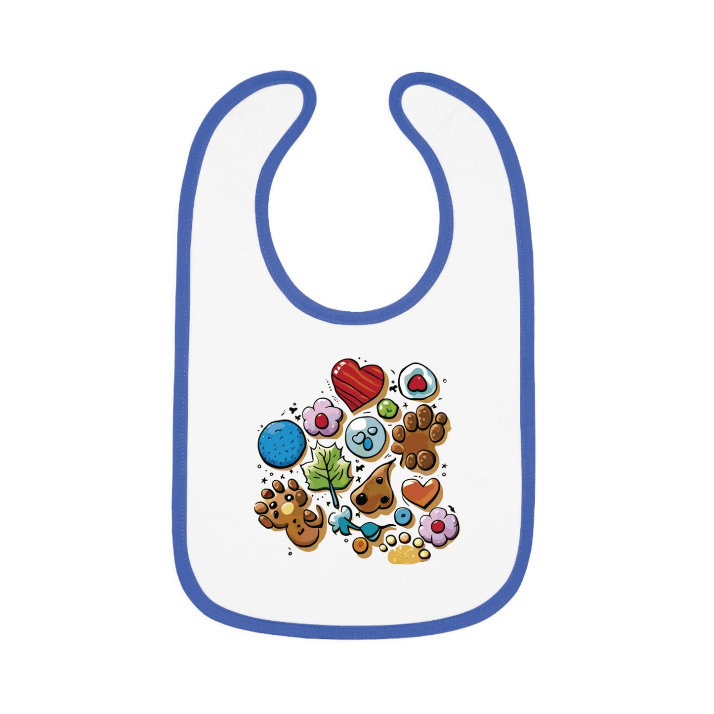 BB-19.1 Baby Contrast Trim Jersey Bib