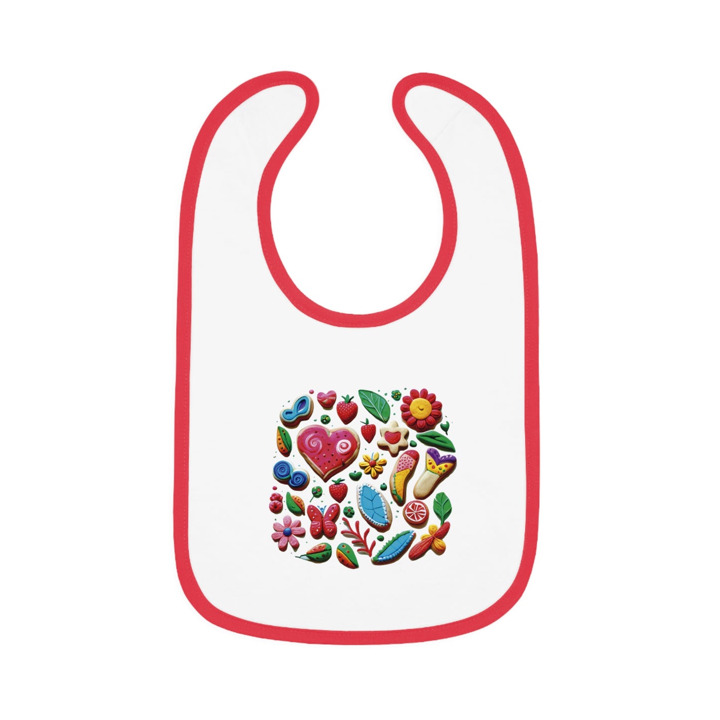 Bib-4 Baby Contrast Trim Jersey Bib