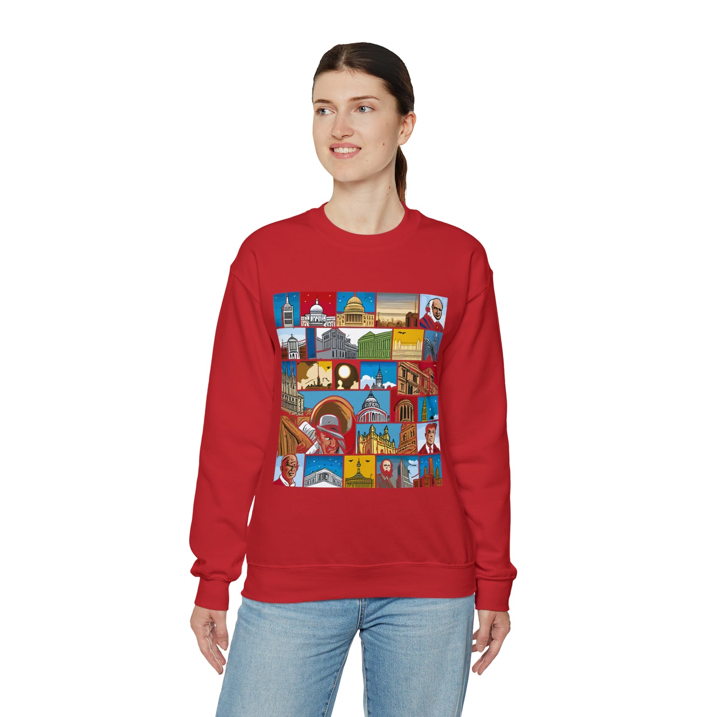 TWO Unisex Heavy Blend™ Crewneck Sweatshirt