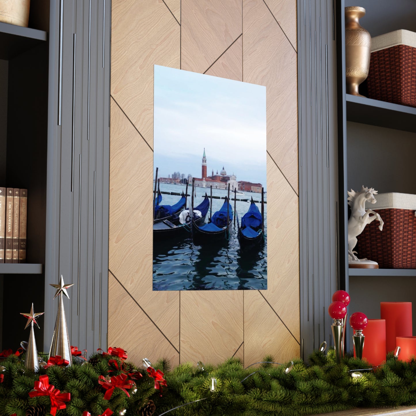 Boat-Venice Premium Matte Vertical Posters