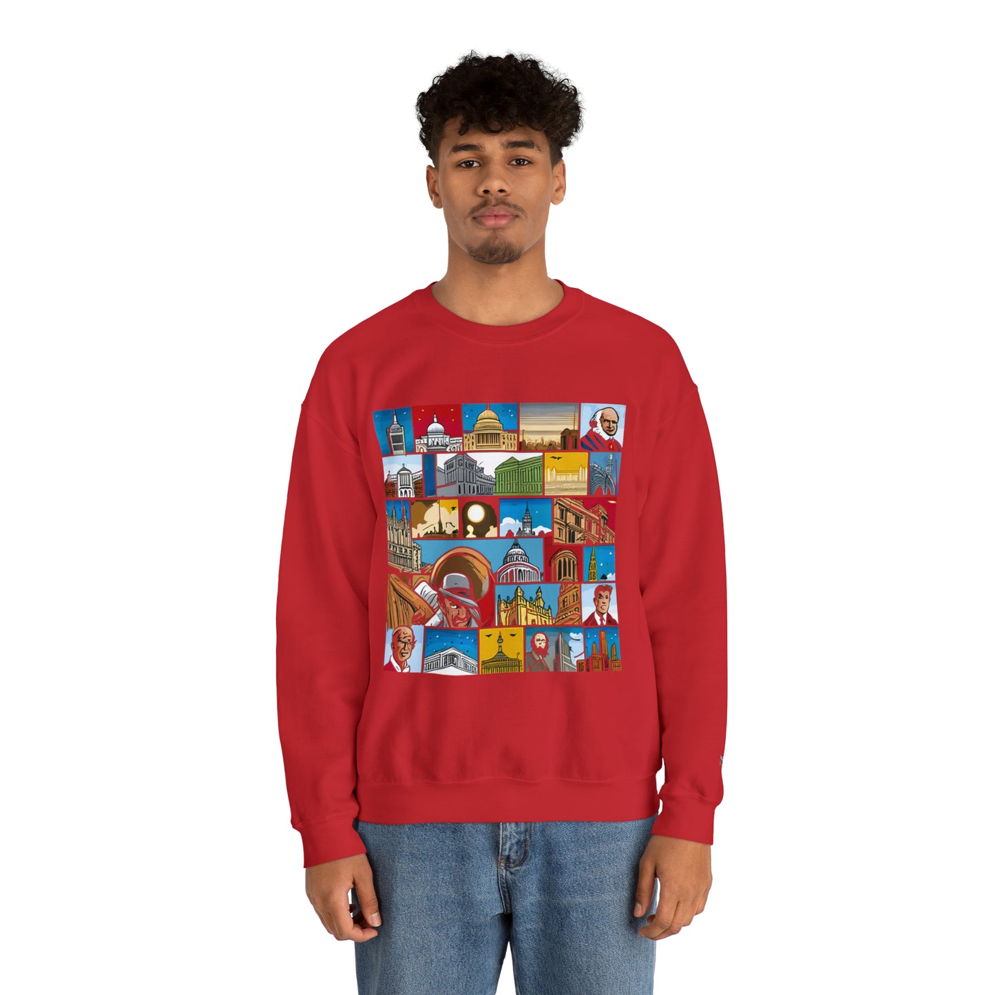 TWO Unisex Heavy Blend™ Crewneck Sweatshirt