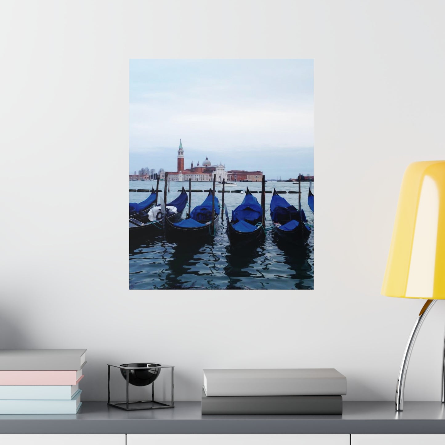 Boat-Venice Premium Matte Vertical Posters