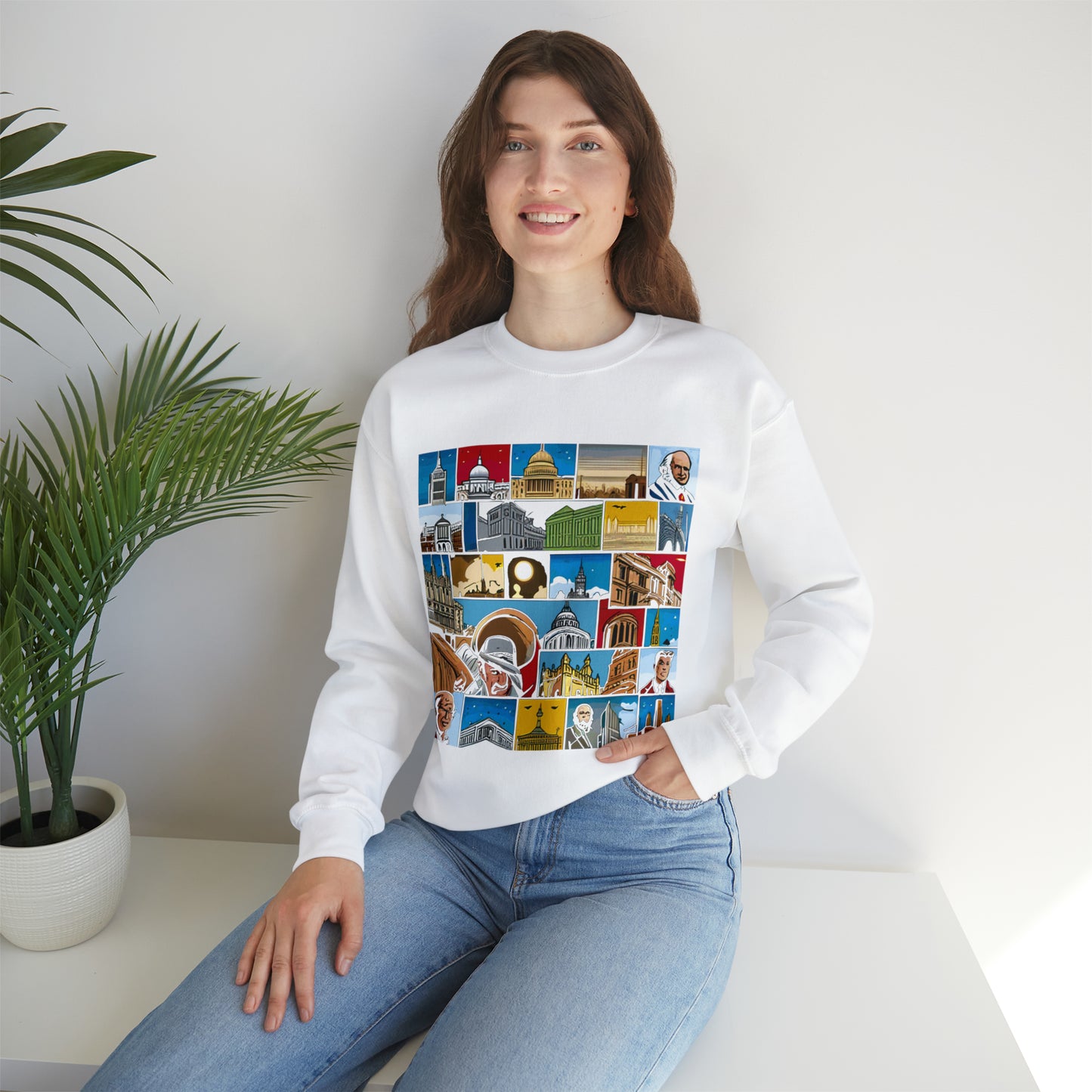 TWO Unisex Heavy Blend™ Crewneck Sweatshirt