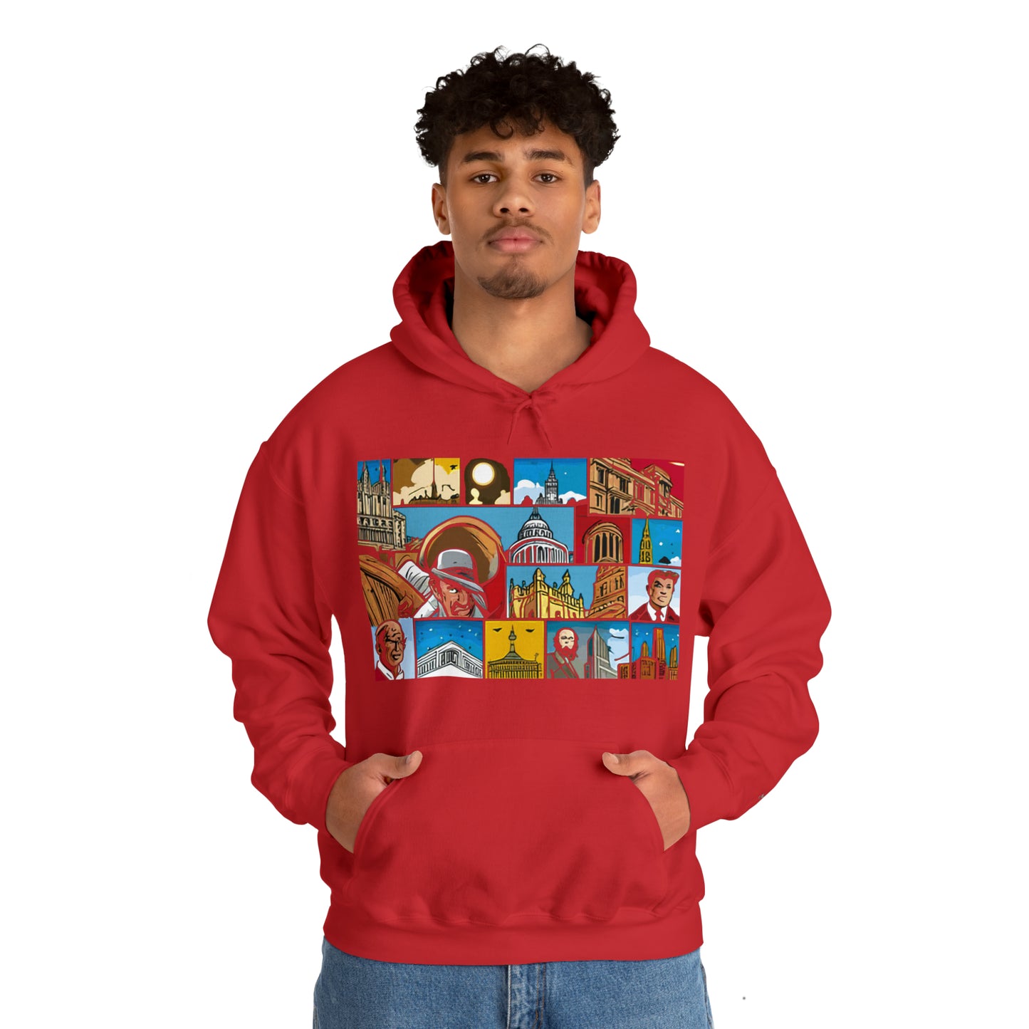 TWO Unisex Heavy Blend™ Hooded Sweatshirt