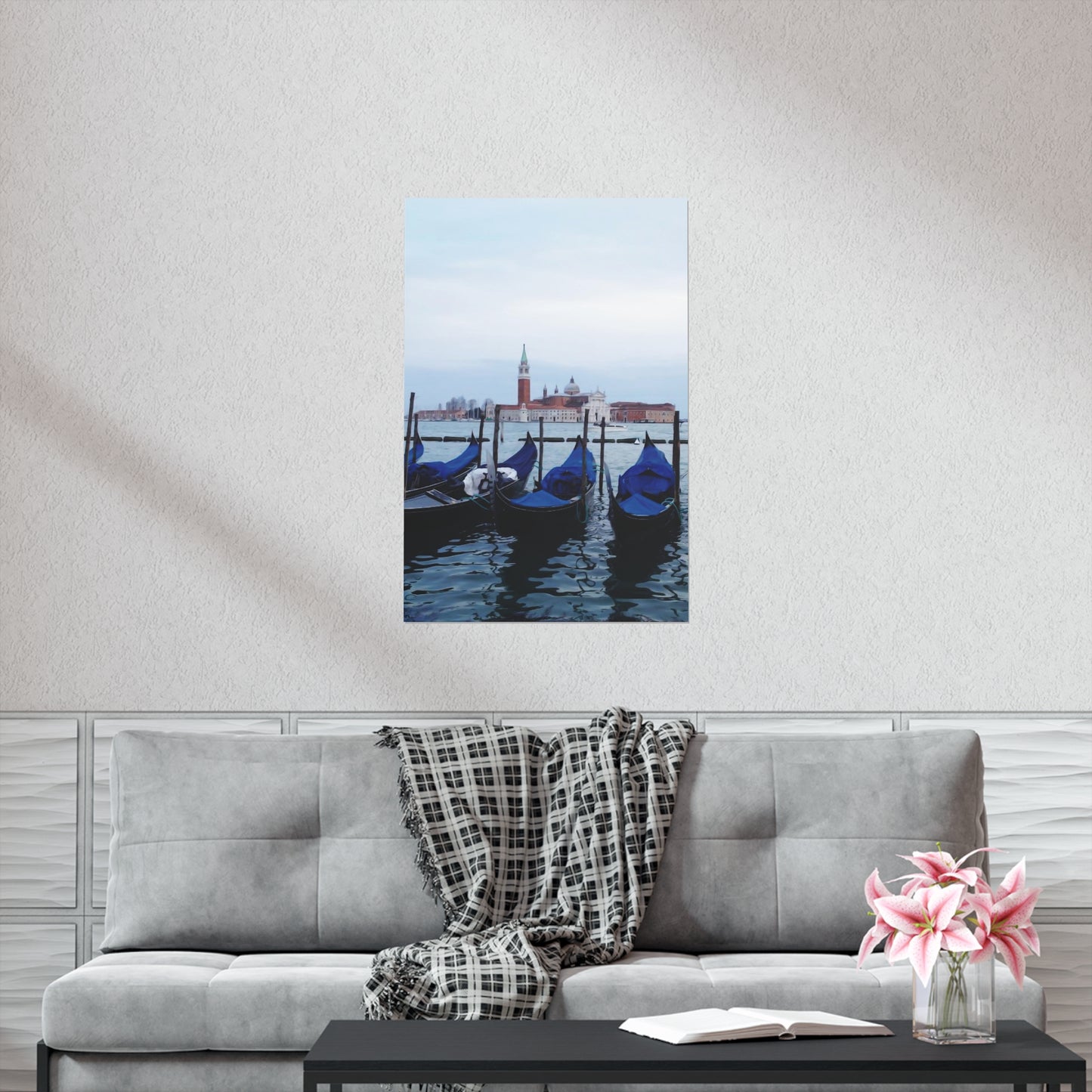 Boat-Venice Premium Matte Vertical Posters