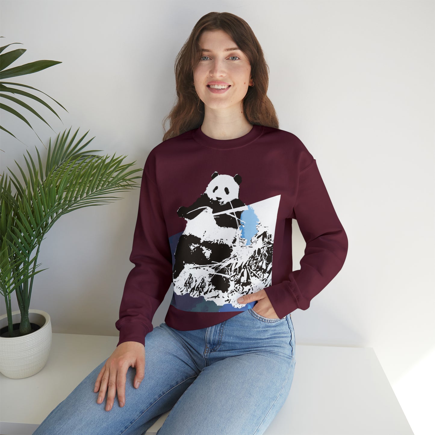 CP-Panda Unisex Heavy Blend™ Crewneck Sweatshirt