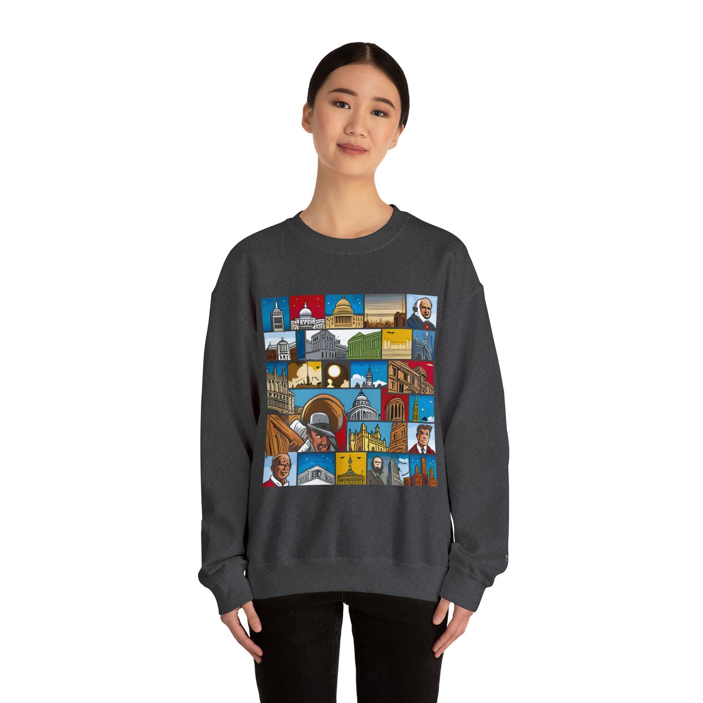 TWO Unisex Heavy Blend™ Crewneck Sweatshirt