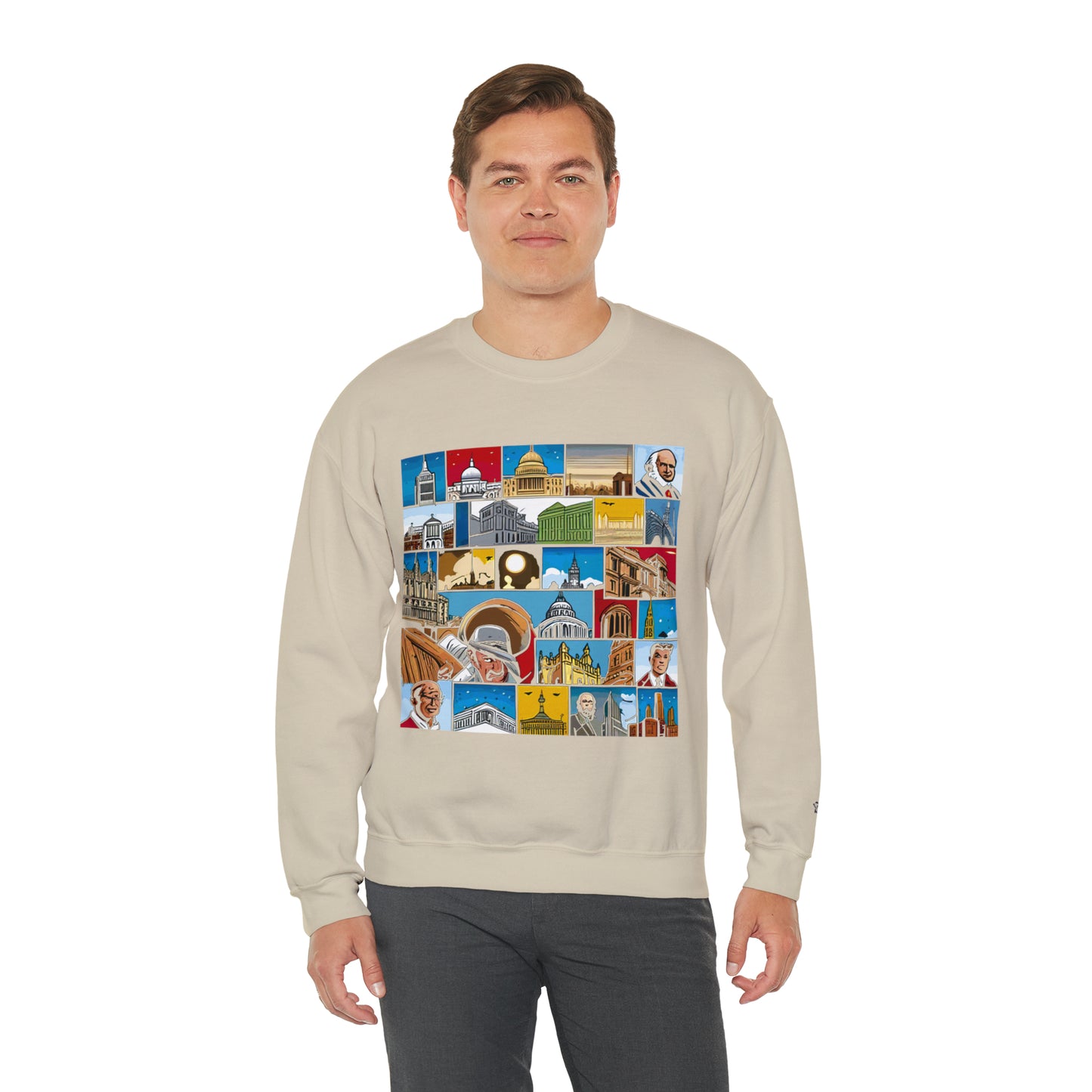 TWO Unisex Heavy Blend™ Crewneck Sweatshirt