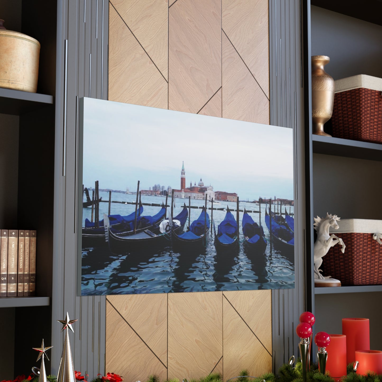 Boat-Venice Canvas Gallery Wraps