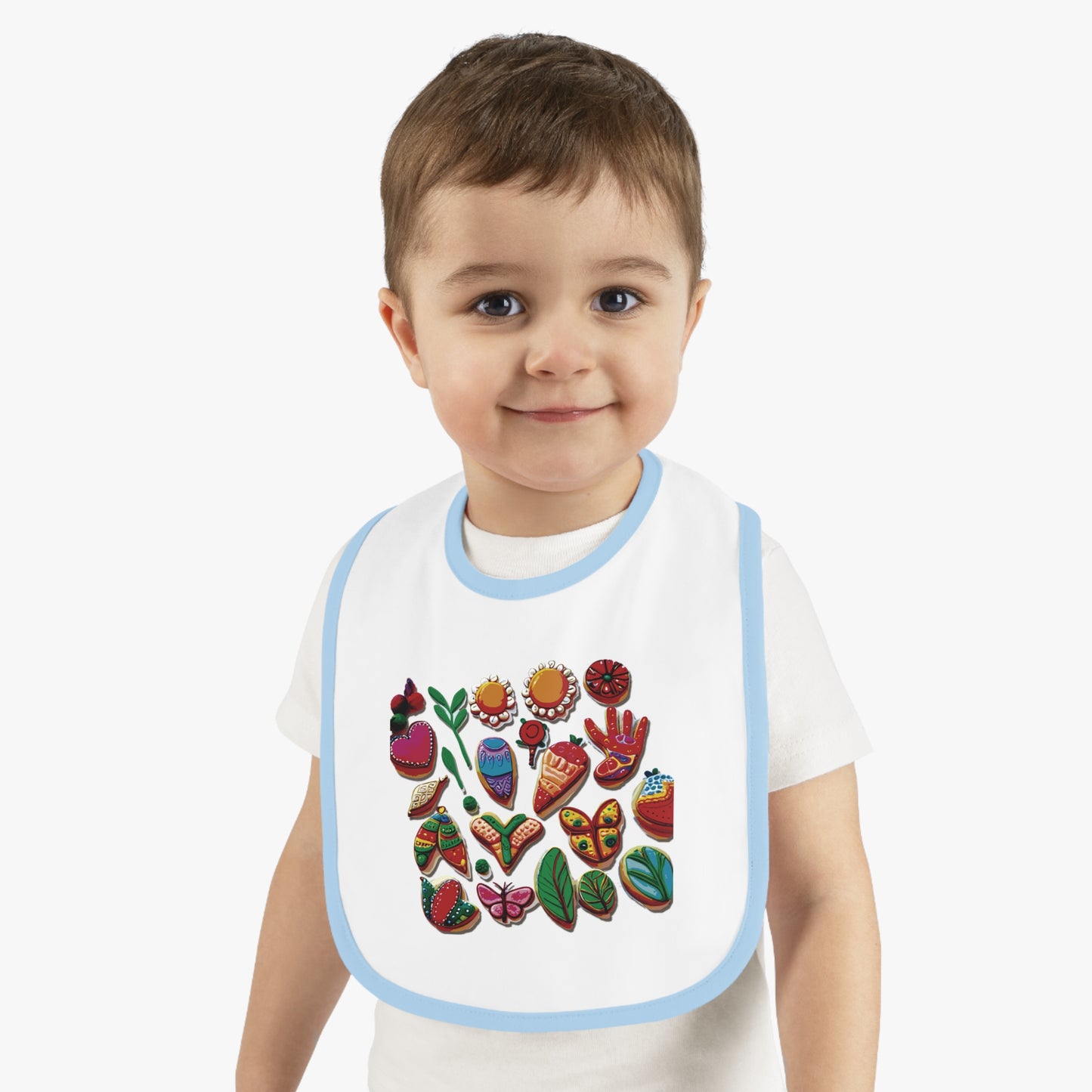 BB-21.1 Baby Contrast Trim Jersey Bib