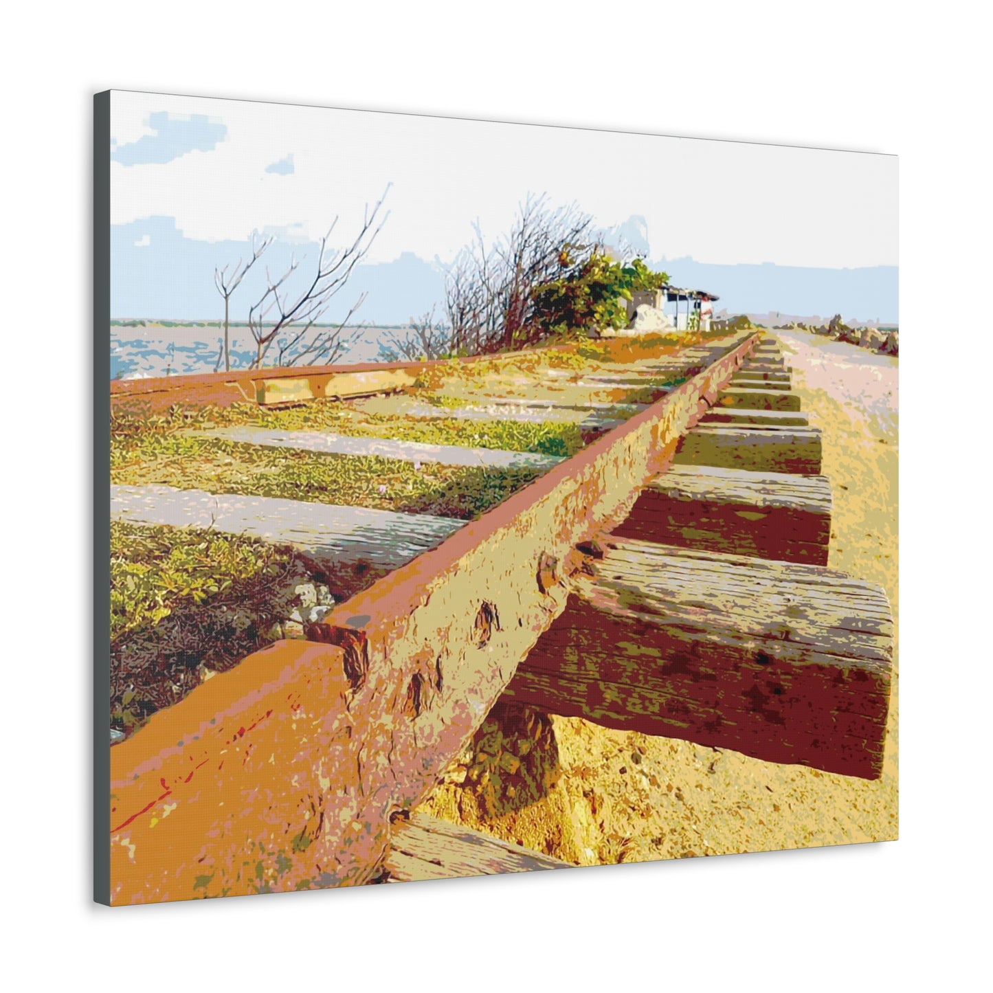 Train tracks Canvas Gallery Wraps