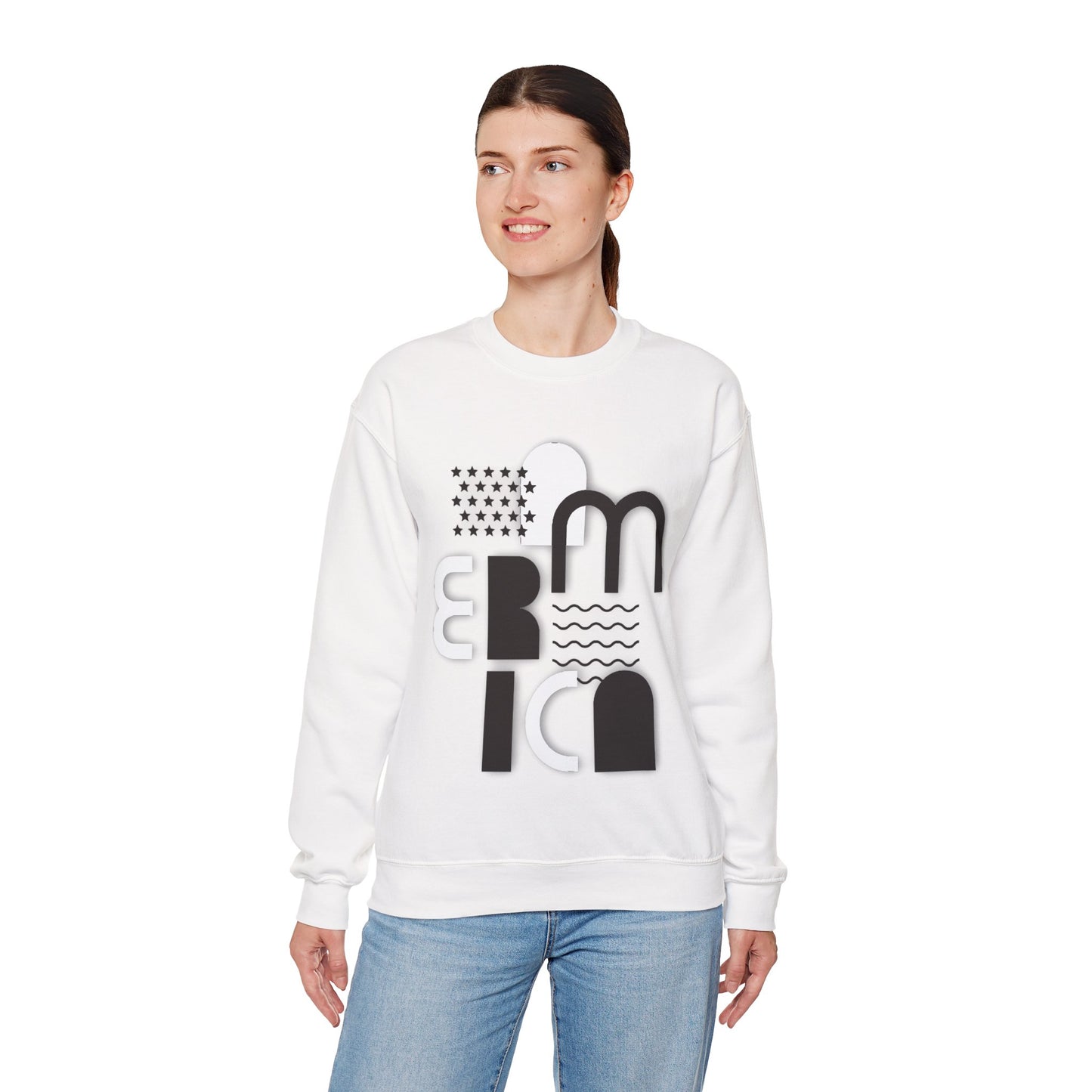 % AMERICA Unisex Heavy Blend™ Crewneck Sweatshirt