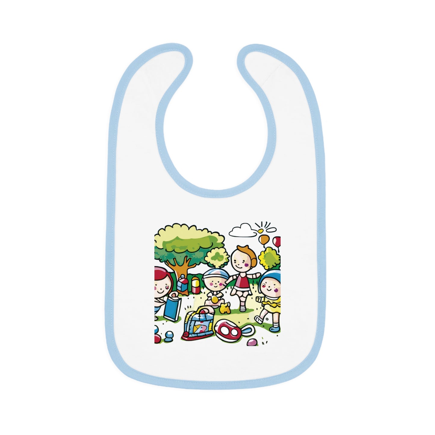 BB-38 Baby Contrast Trim Jersey Bib