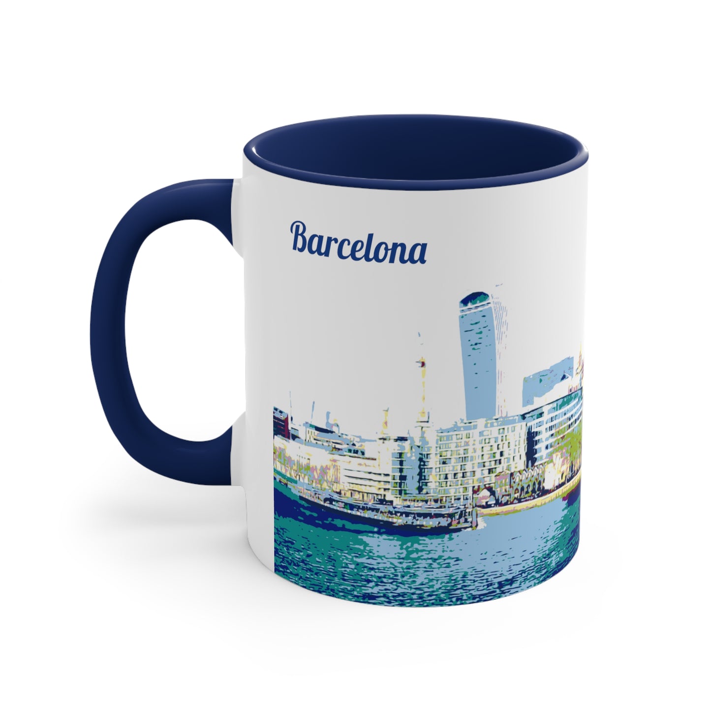 BarcelonaC-3 Accent Coffee Mug, 11oz