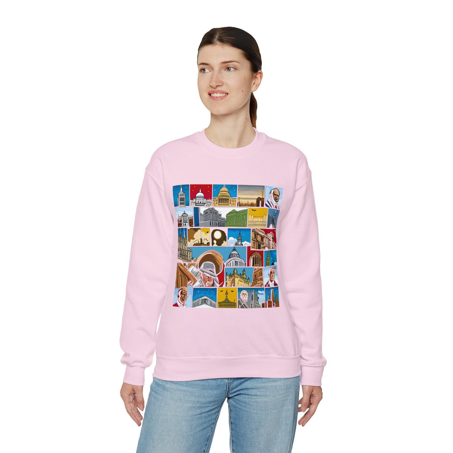 TWO Unisex Heavy Blend™ Crewneck Sweatshirt