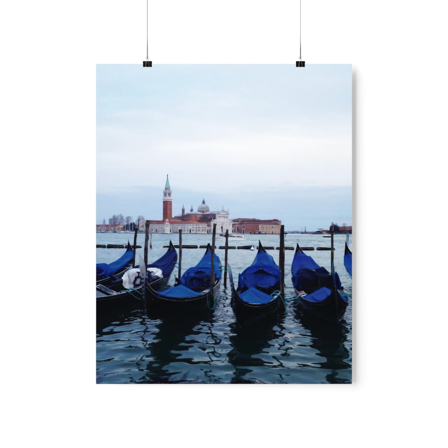 Boat-Venice Premium Matte Vertical Posters