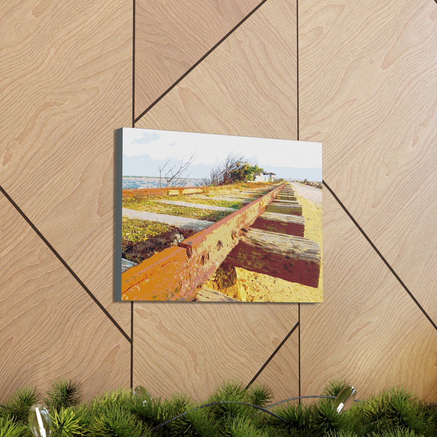 Train tracks Canvas Gallery Wraps