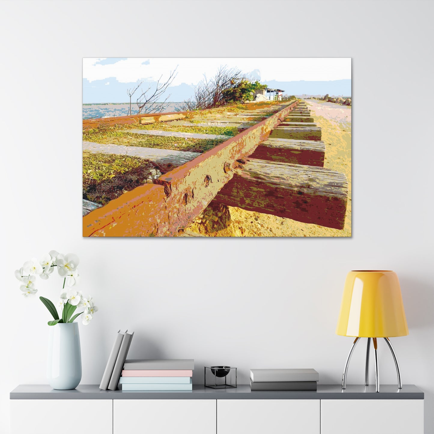 Train tracks Canvas Gallery Wraps