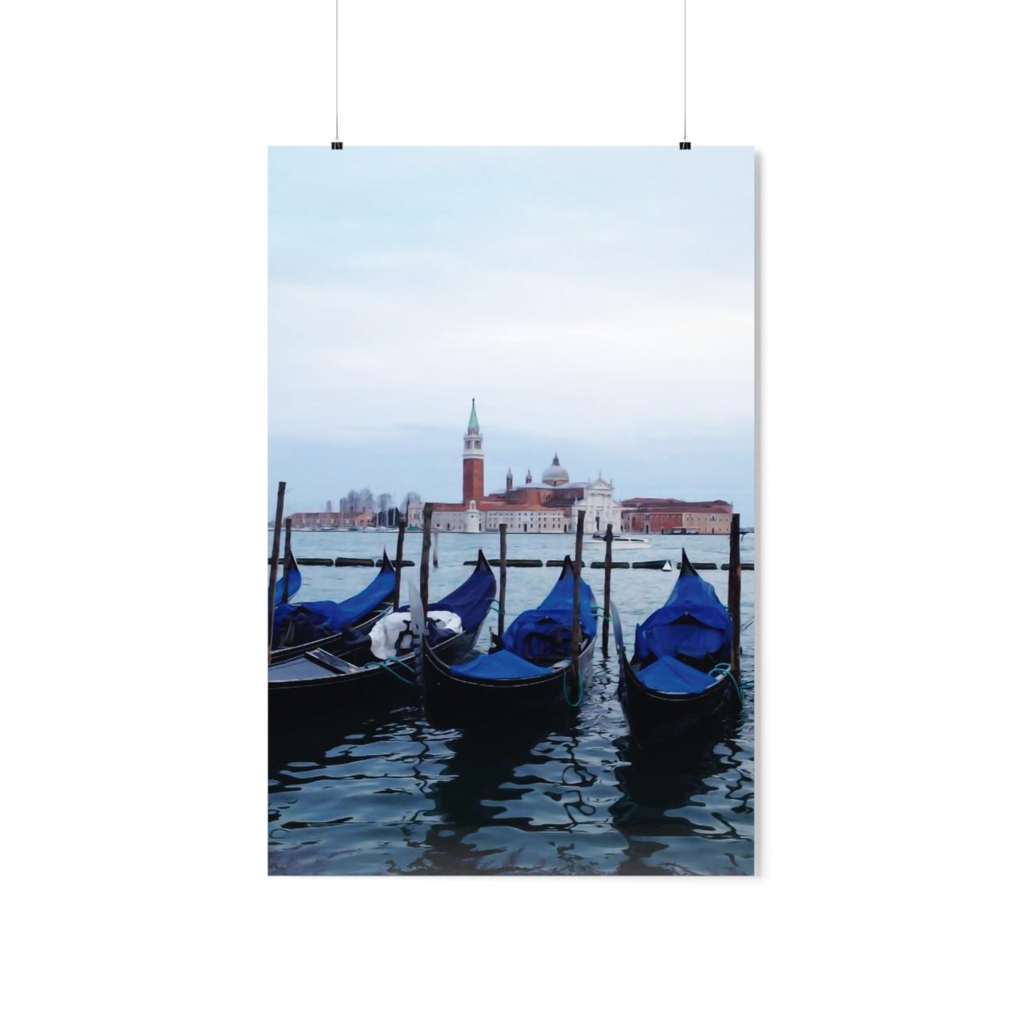 Boat-Venice Premium Matte Vertical Posters