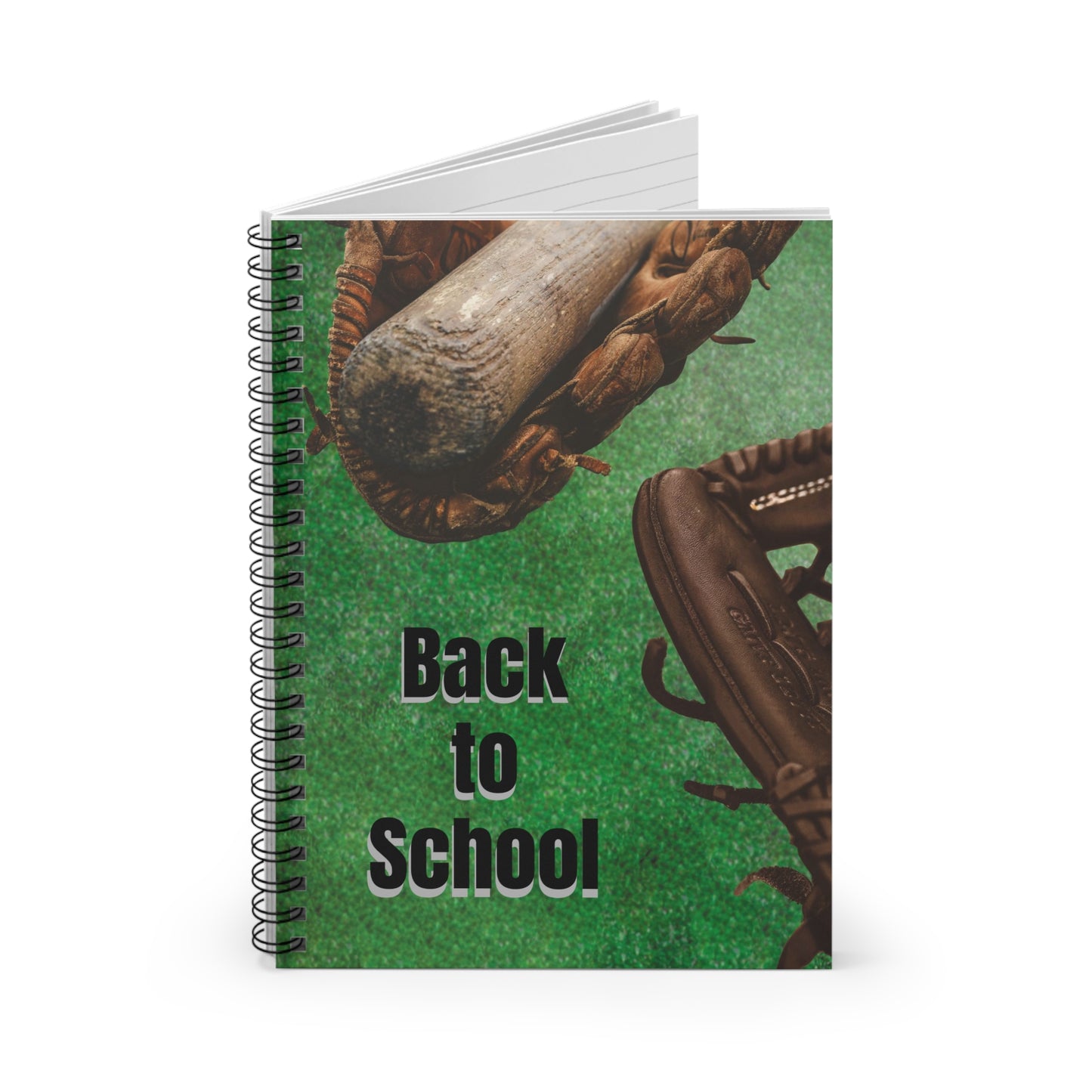 % BaseBall-2 Spiral Notebook - Ruled Line