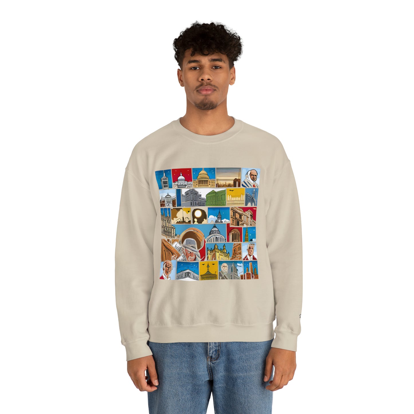 TWO Unisex Heavy Blend™ Crewneck Sweatshirt