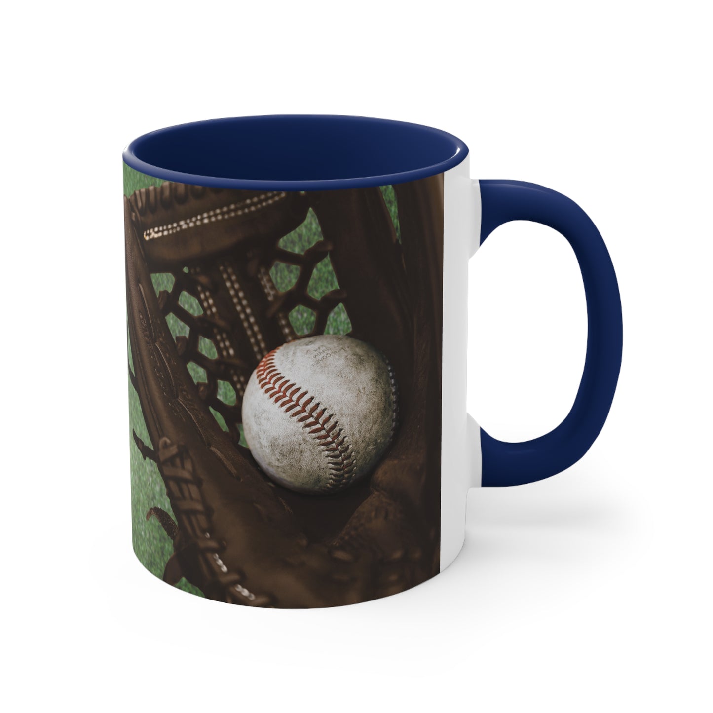 BaseBall Accent Coffee Mug, 11oz