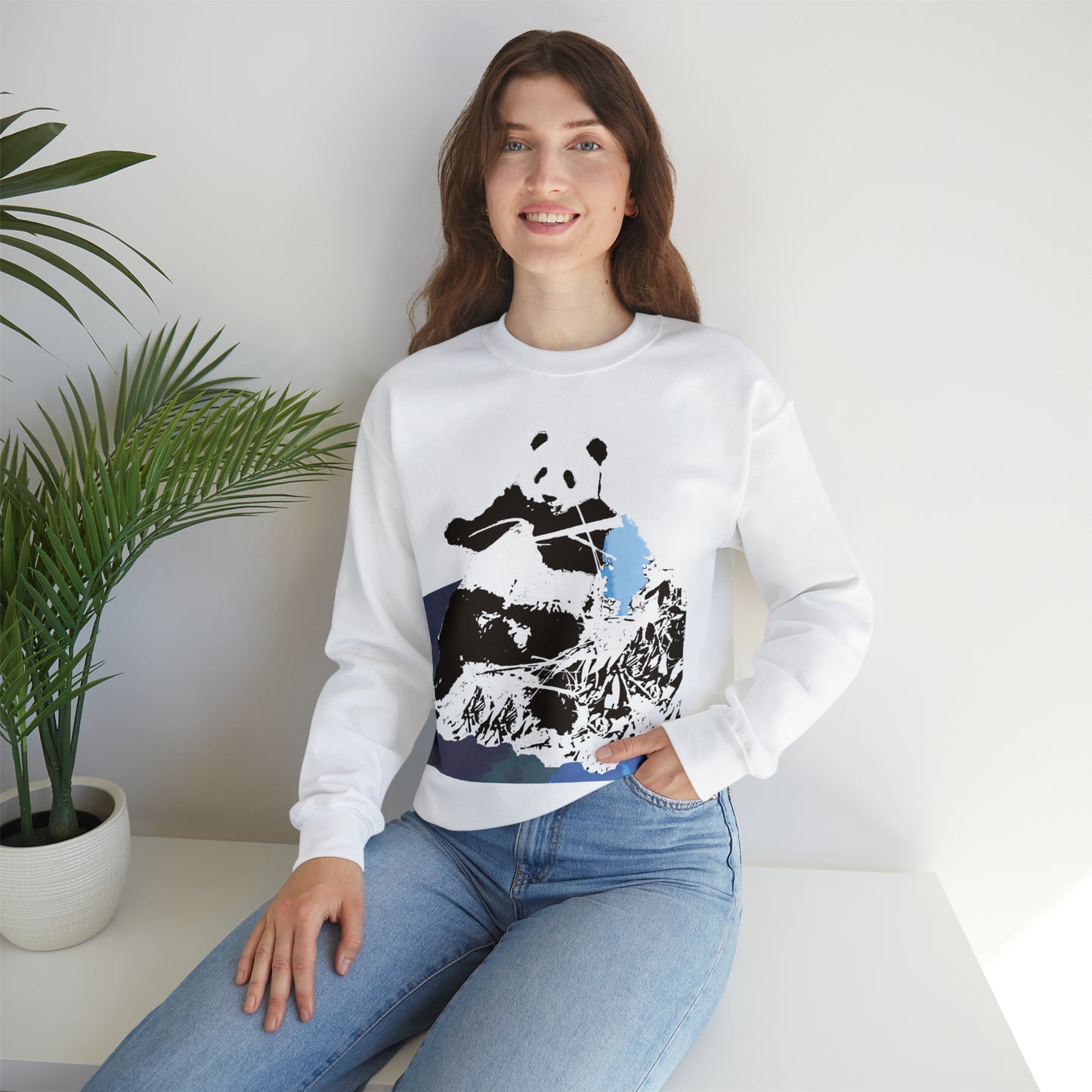 CP-Panda Unisex Heavy Blend™ Crewneck Sweatshirt