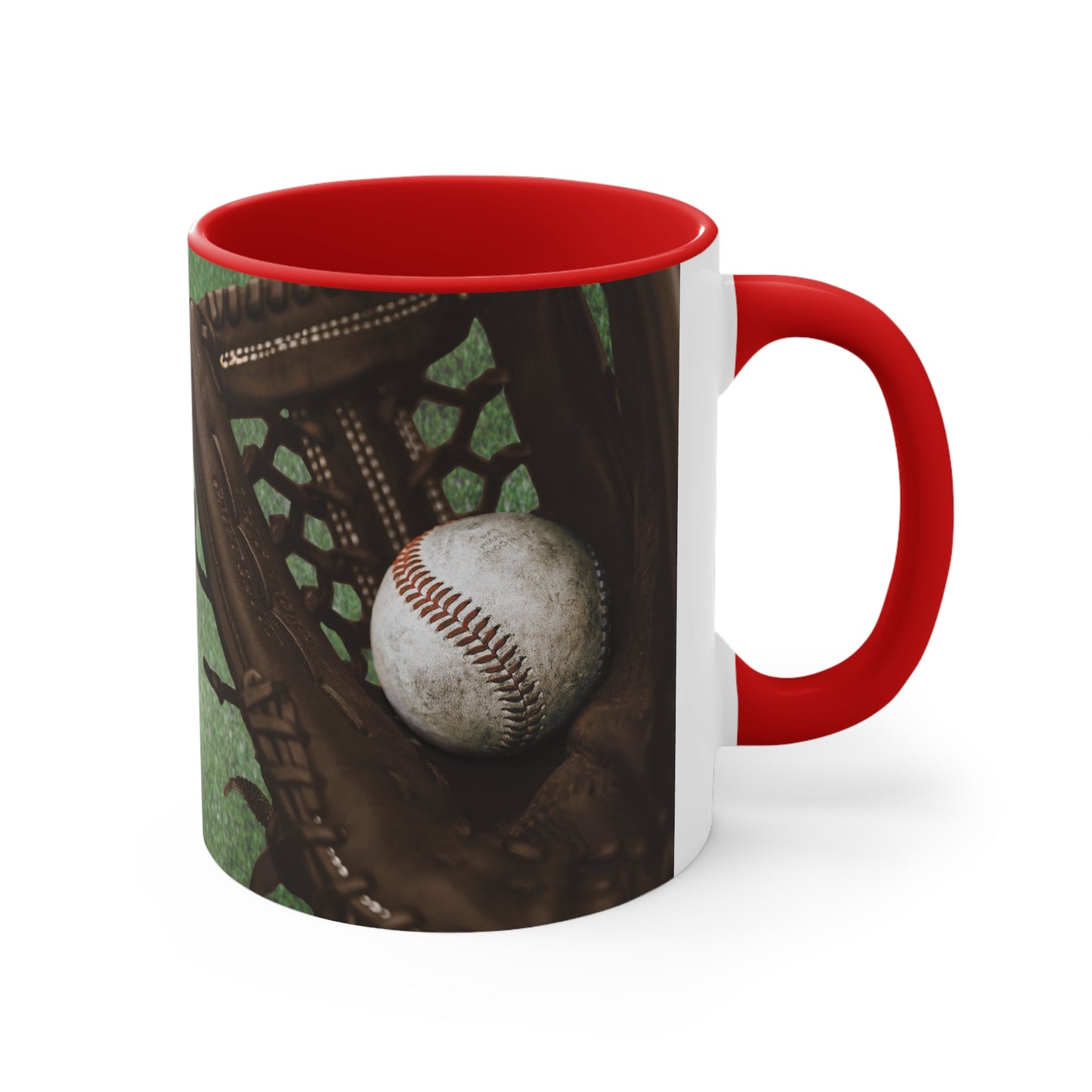 BaseBall Accent Coffee Mug, 11oz