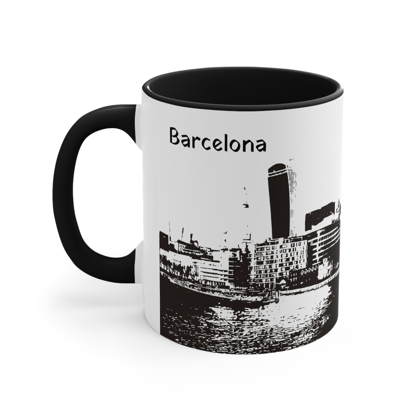 BarcelonaC-2 Accent Coffee Mug, 11oz