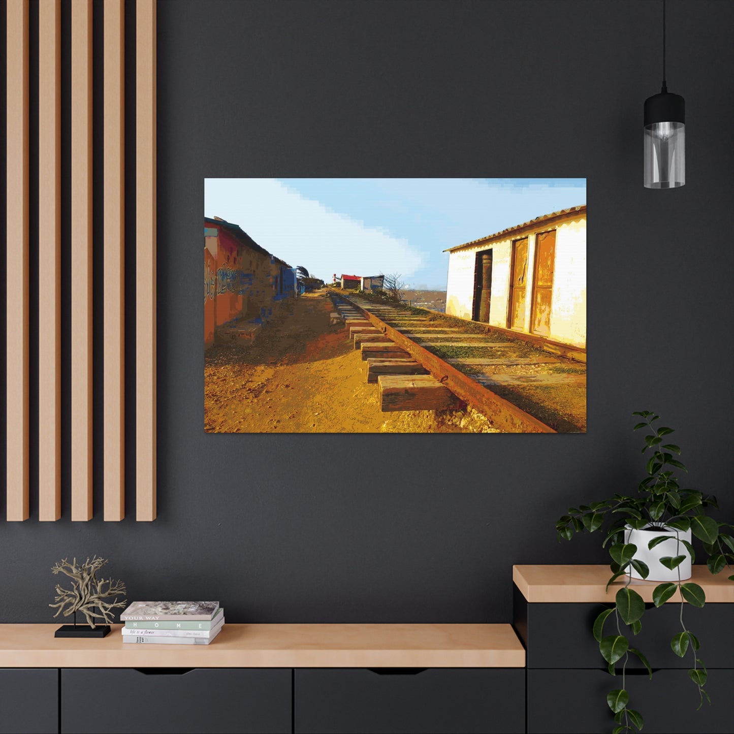 Train tracks-2 Canvas Gallery Wraps