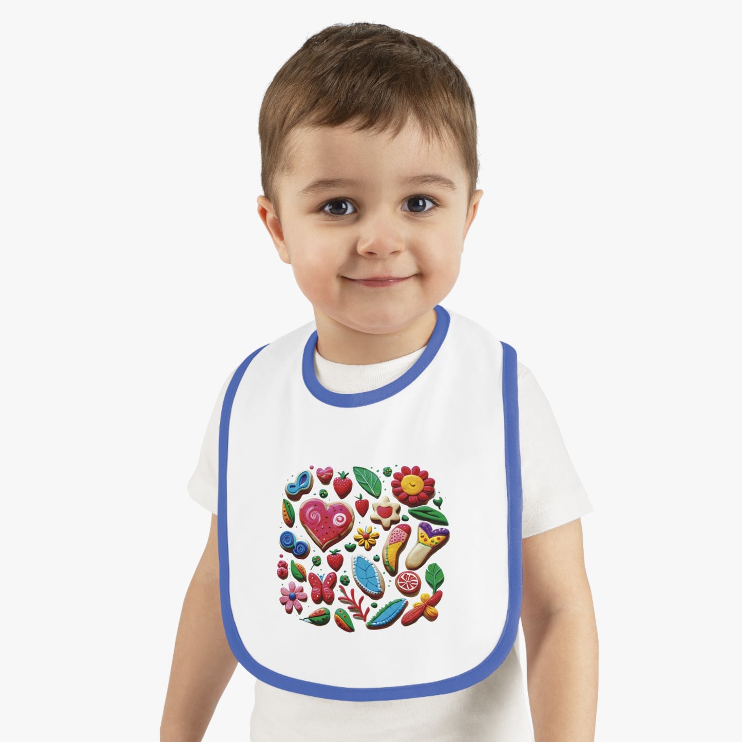 Bib-4 Baby Contrast Trim Jersey Bib