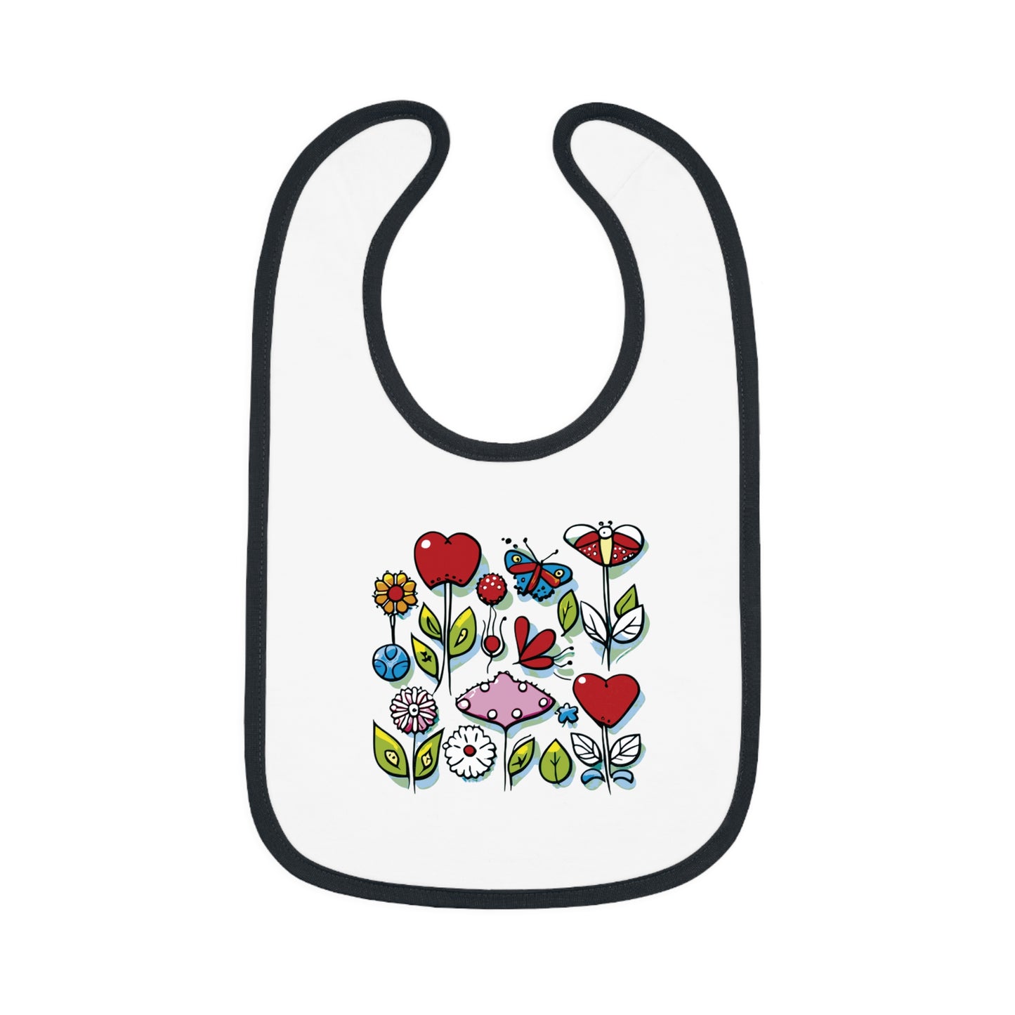 BB-47.1 Baby Contrast Trim Jersey Bib