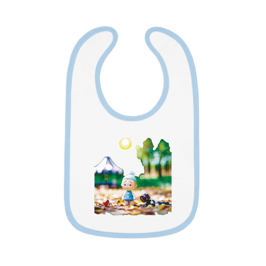 Bib-0 Baby Contrast Trim Jersey Bib